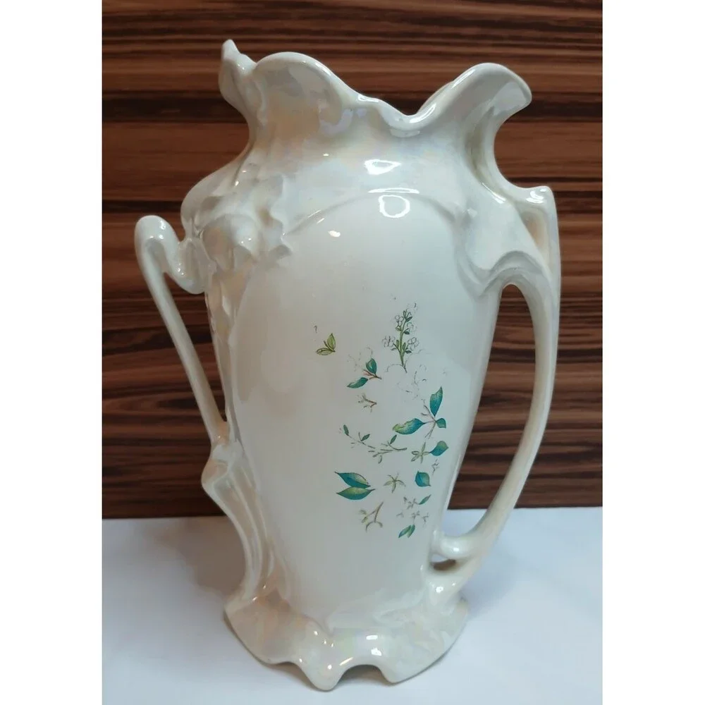 Vintage 1977 One of a Kind Studio Pottery Vase Handmade Hand Painted Signed